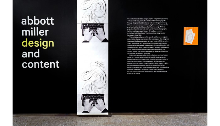 Abbott Miller: Design & Content at Albin O. Kuhn Gallery of the University of Maryland, Baltimore County, 2015 | Knoll Inspiration