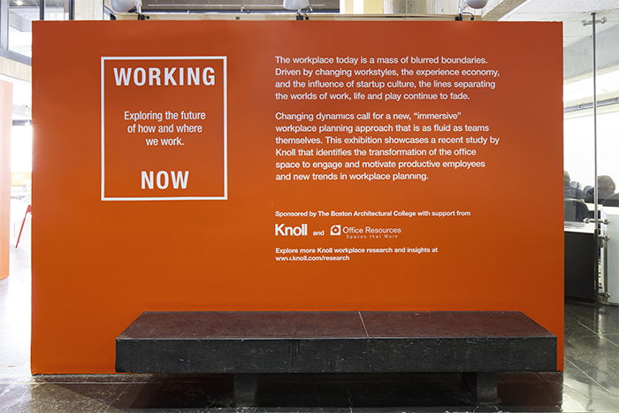 Working Now, a Knoll Exhibition at the Boston Architectural College